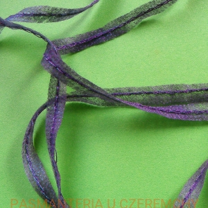 taśma flizelinowa do szwów z nitką szara 6 mm /taśma formująca, szewband/