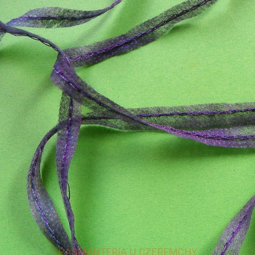  taśma flizelinowa do szwów z nitką szara 6 mm /taśma formująca, szewband/