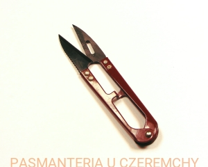 obcinacze do nitek lakierowane bordowobrązowe /obcinaczki/ 