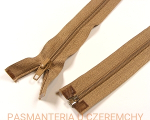 zamek 95 cm ciemnobeżowy rozdzielczy plastikowy spirala rozm. 5 /beżowy/