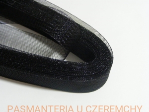 taśma krynolinowa 25 mm czarna /krynolina/ 