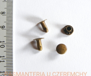 nity kaletnicze 7 mm /N3/ mosiądz oksydowany