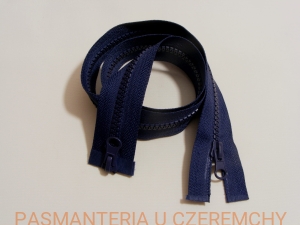 zamek 65 cm granatowy rozdzielczy dwusuwakowy typu kostka rozm.5