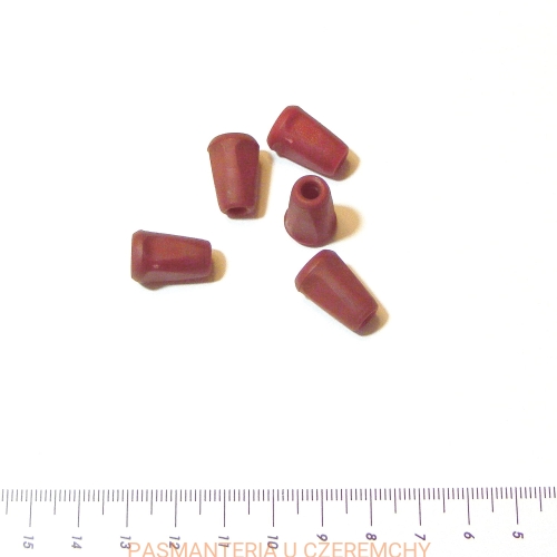 końcówki do sznurka - brązowe