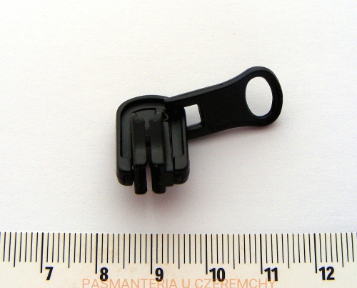  suwak zamkowy obrotowy /dwustronny/ kostka 5 czarny