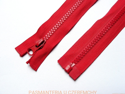 zamek 40 cm czerwony rozdzielczy kostka rozm.5