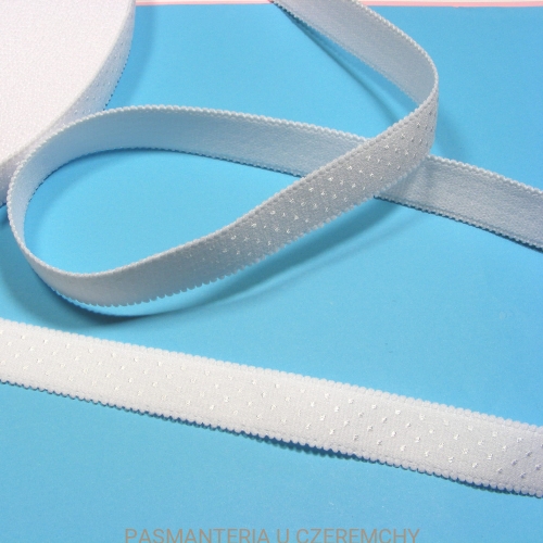 guma ramiączkowa 18 mm biała