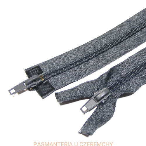 zamek 65 cm ciemnoszary rozdzielczy dwusuwakowy spirala 5 /szary/