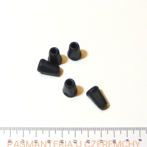 końcówki do sznurka plastikowe czarne /końcówka plastikowa czarna/