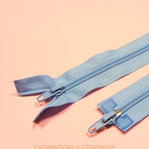 zamek 160 cm niebieski rozdzielczy dwusuwakowy spirala 5