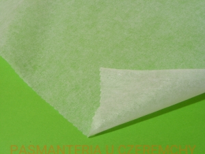 termowłóknina z dwustronnym klejem biała /sztywnik, wkład, flizelina/