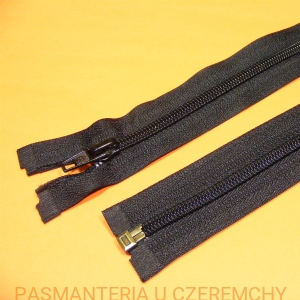 zamek 40 cm czarny rozdzielczy plastikowy spirala rozm. 5