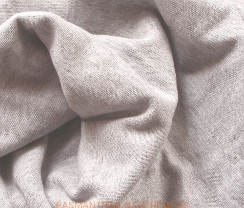  dzianina ściągaczowa jasnoszary melanż /ściągacz/