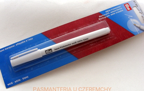 "Magiczny" marker AQUA - biały pisak spieralny do tkanin PRYM 611 824