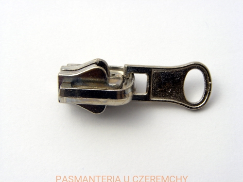 suwak zamkowy obrotowy /dwustronny/ kostka 5 nikiel 