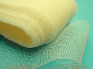 taśma krynolinowa 80 mm jasna beżowa (krynolina ecru, kremowa)