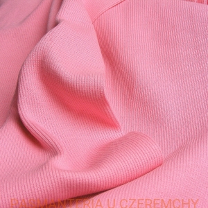 dzianina ściągaczowa różowa 2x2 /ściągacz różowy/