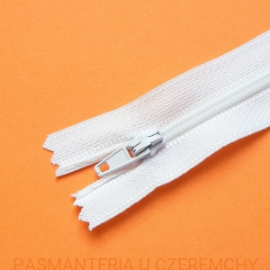 zamek 60 cm biały nierozdzielczy spirala 3