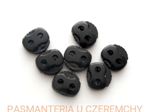stopery do sznurka i gumy plastikowe - czarne /stoper/