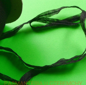 taśma flizelinowa do szwów z nitką czarna 6 mm /taśma formująca, szewband/