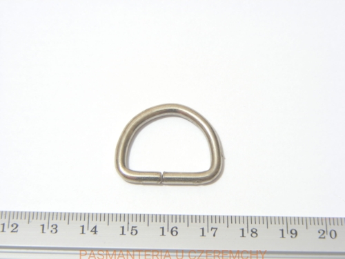 półkółko metalowe 20 mm niklowane