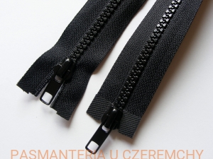 zamek 95 cm czarny rozdzielczy dwusuwakowy typu kostka rozm.5