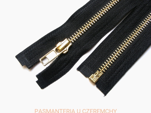  zamek 60 cm rozdzielczy metalowy VT10 /mosiądz/, czarny