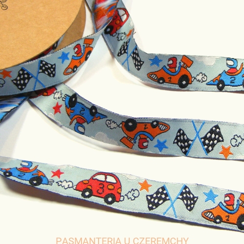 tasiemka /wstążka/ żakardowa 15 mm - wyścigi samochodowe